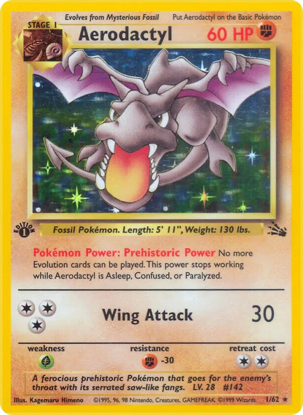 Pokemon TCG: Aerodactyl (1) [FO - 01/62]