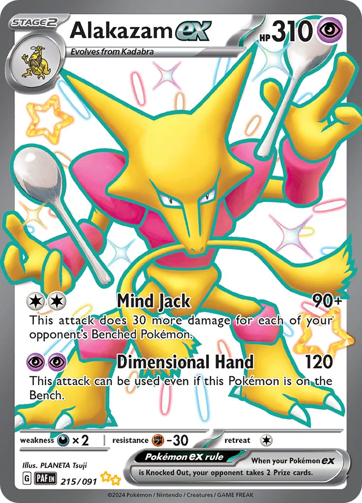 Pokemon TCG: Alakazam ex [PAF - 215/091]