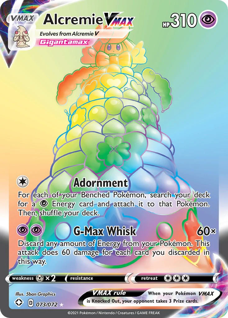 Pokemon TCG: Alcremie VMAX (Secret) [SHF - 073/072]