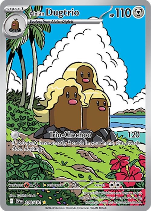 Pokemon TCG: Alolan Dugtrio - 208/191 [SSP - 208/191]