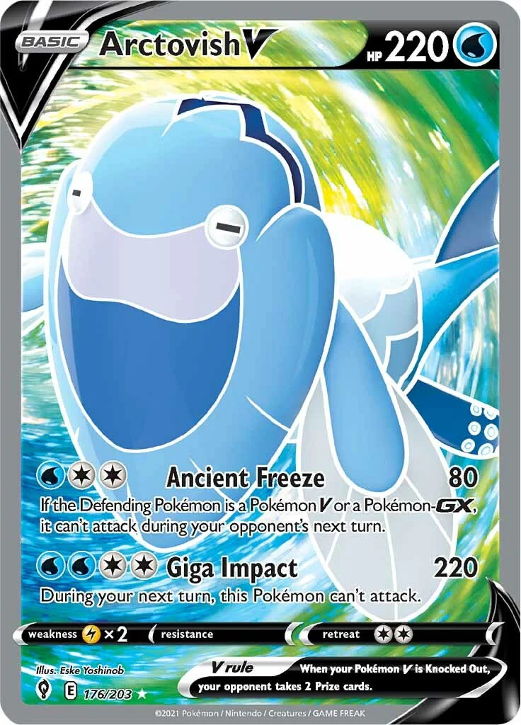 Pokemon TCG: Arctovish V (Full Art) [SWSH07 - 176/203]