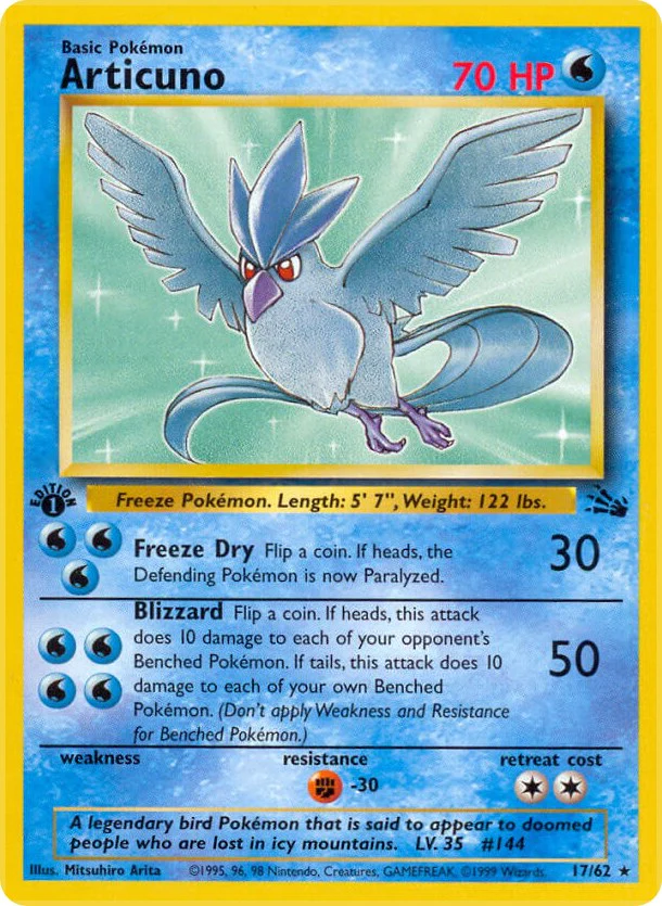 Pokemon TCG: Articuno (17) [FO - 17/62]