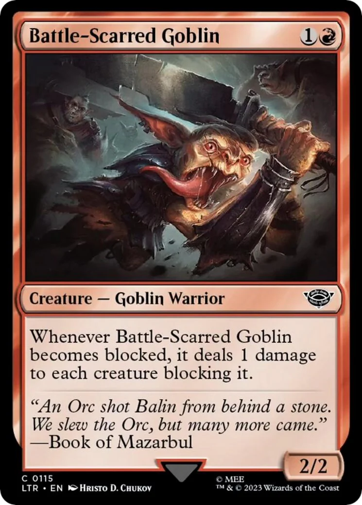 Magic: The Gathering - Battle-Scarred Goblin [LTR - 115]