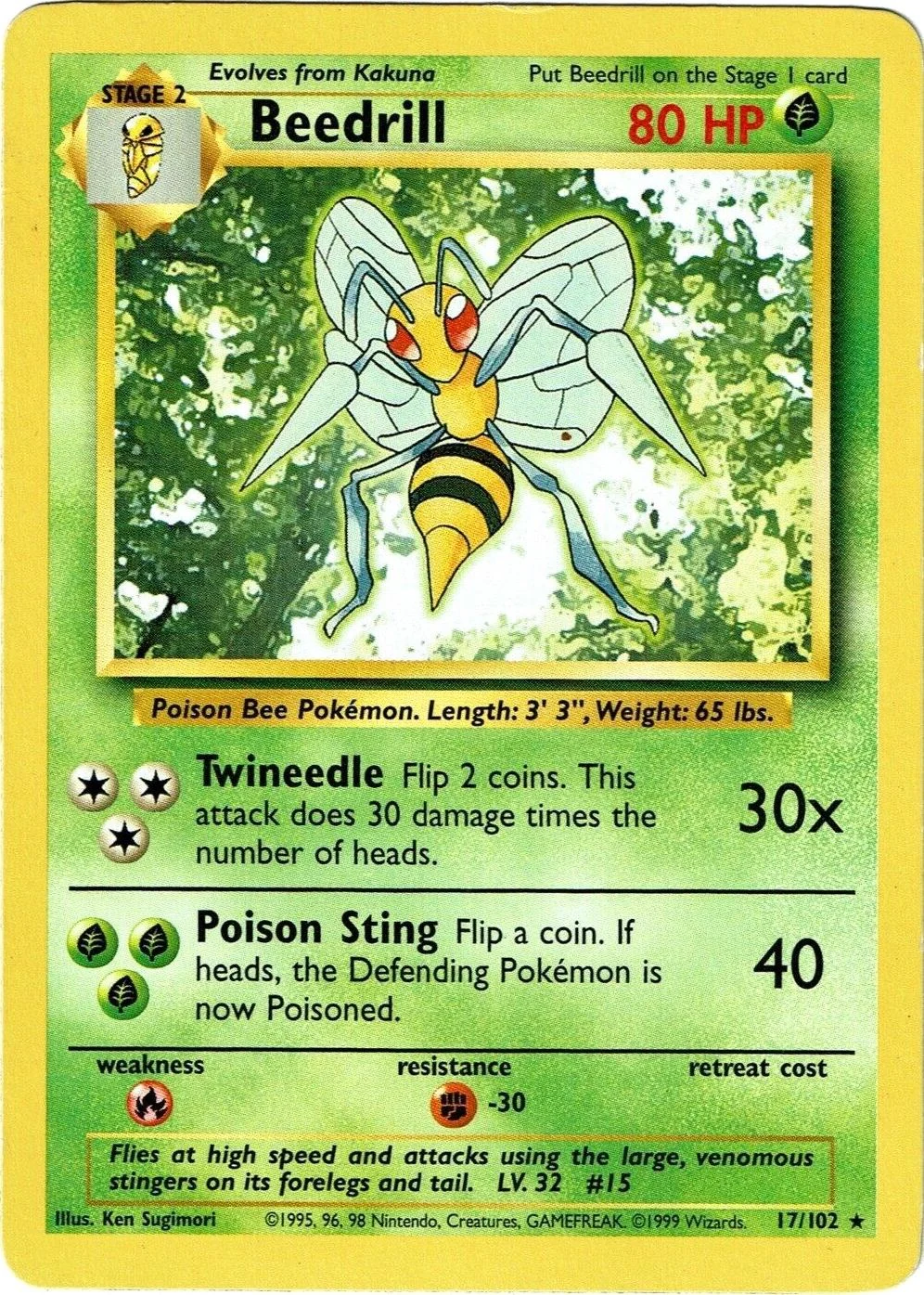 Pokemon TCG: Beedrill [BS - 017/102]