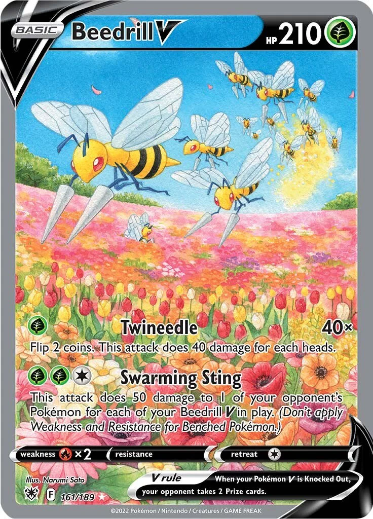 Pokemon TCG: Beedrill V (Alternate Full Art) [SWSH10 - 161/189]