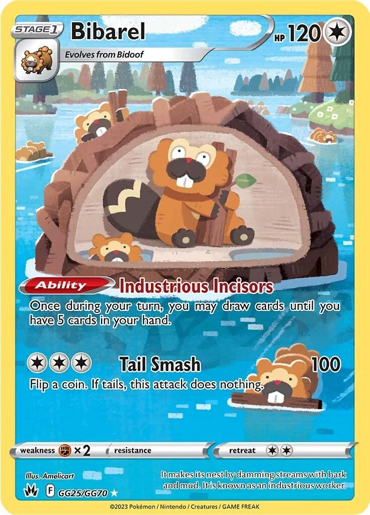 Pokemon TCG: Bibarel [CRZ:GG - GG25/GG70]