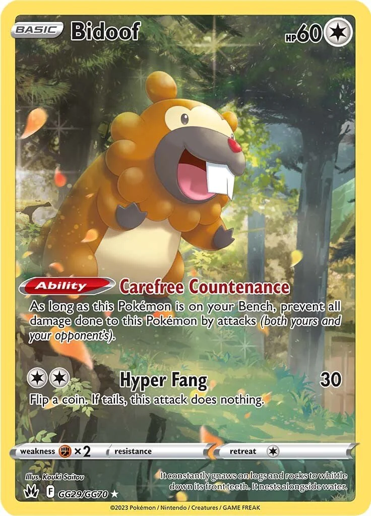 Pokemon TCG: Bidoof [CRZ:GG - GG29/GG70]
