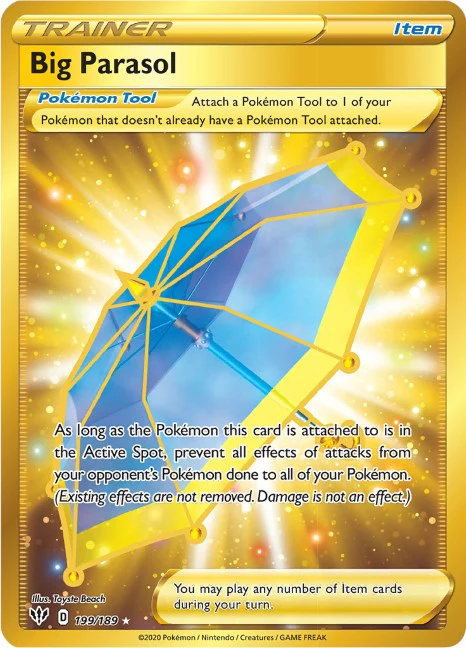 Pokemon TCG: Big Parasol (Secret) [SWSH03 - 199/189]