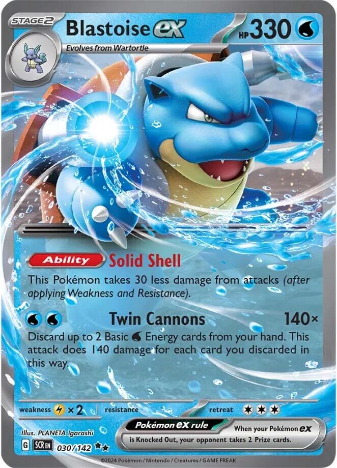 Pokemon TCG: Blastoise ex [SCR - 030/142]
