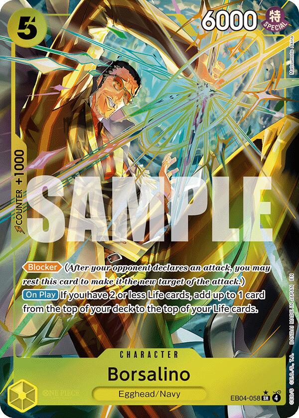 One Piece Card Game: Borsalino (Alternate Art) [OP15-EB04 - EB04-058]