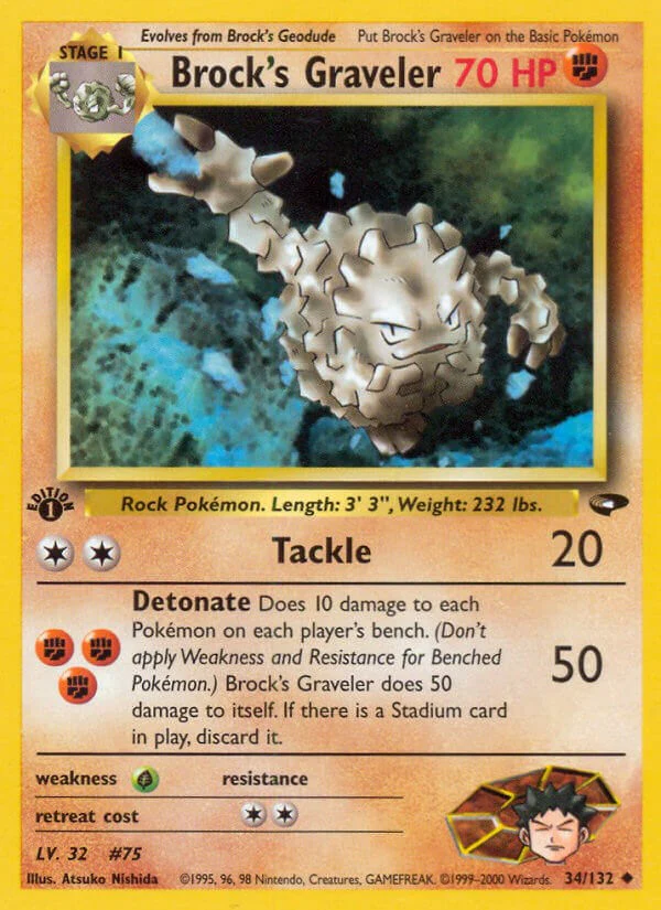 Pokemon TCG: Brock's Graveler [G2 - 034/132]