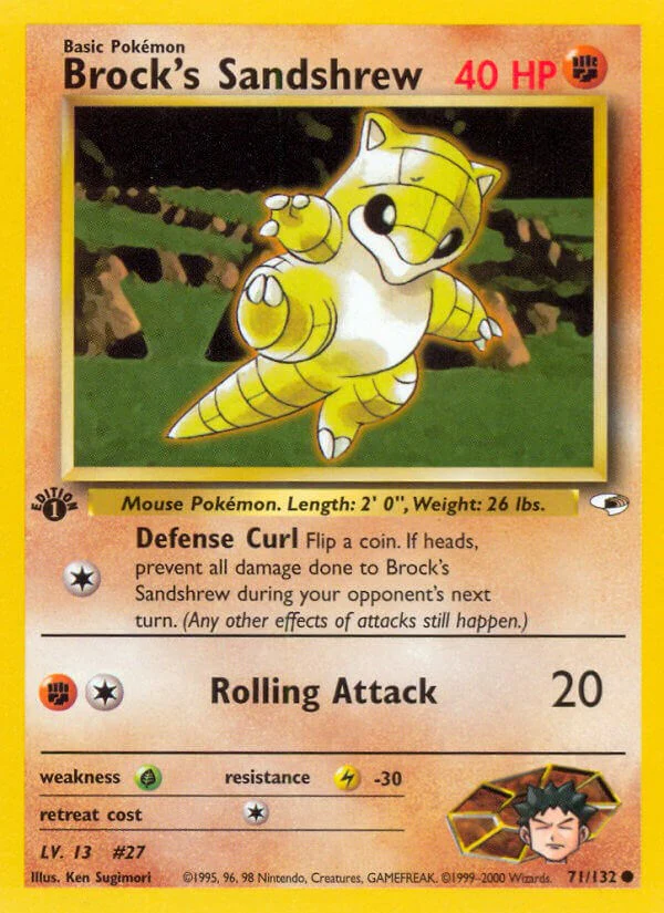 Pokemon TCG: Brock's Sandshrew (71) [G1 - 071/132]