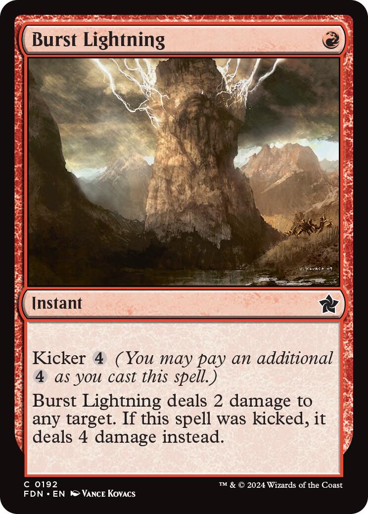 Magic: The Gathering - Burst Lightning [FDN - 192]