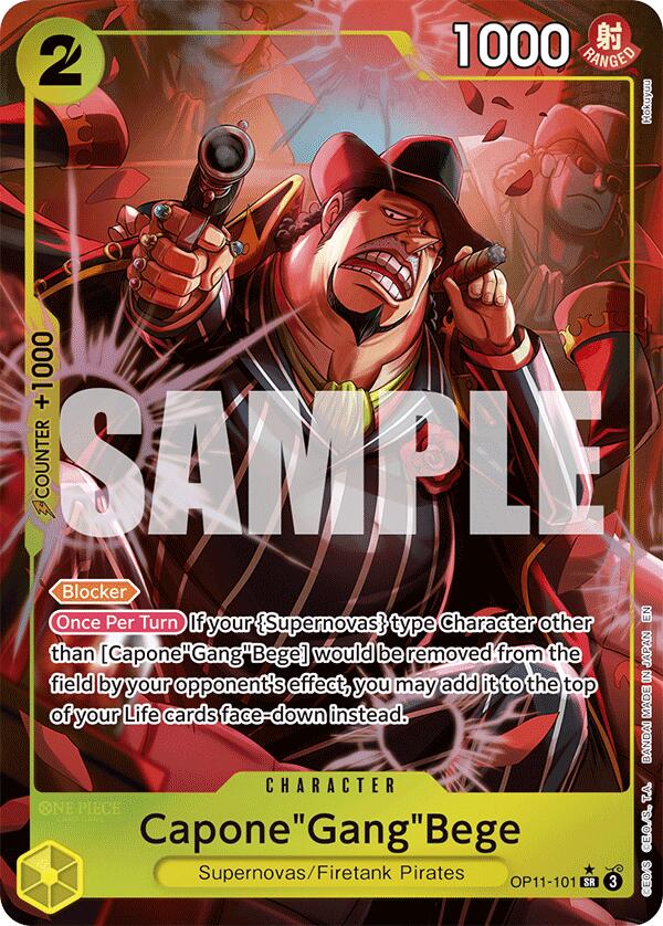 One Piece Card Game: Capone"Gang"Bege (101) (Alternate Art) [OP11 - OP11-101]