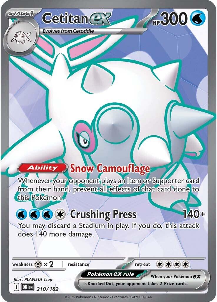 Pokemon TCG: Cetitan ex - 210/182 [DRI - 210/182]