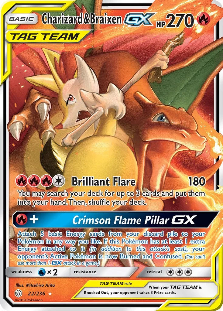 Pokemon TCG: Charizard & Braixen GX [SM12 - 22/236]
