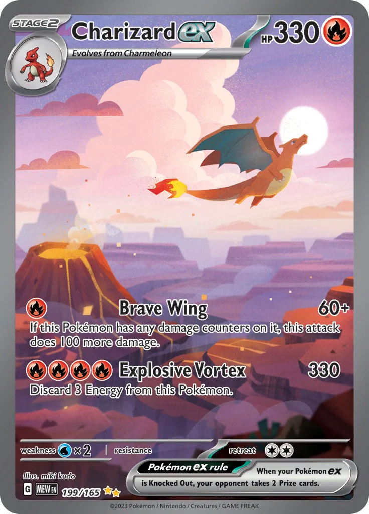 Pokemon TCG: Charizard ex - 199/165 [MEW - 199/165]