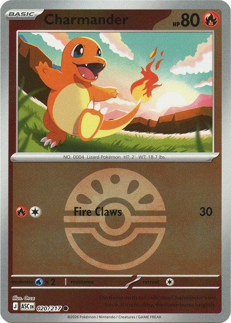 Pokemon TCG: Charmander (Friend Ball) [ASC - 020/217]