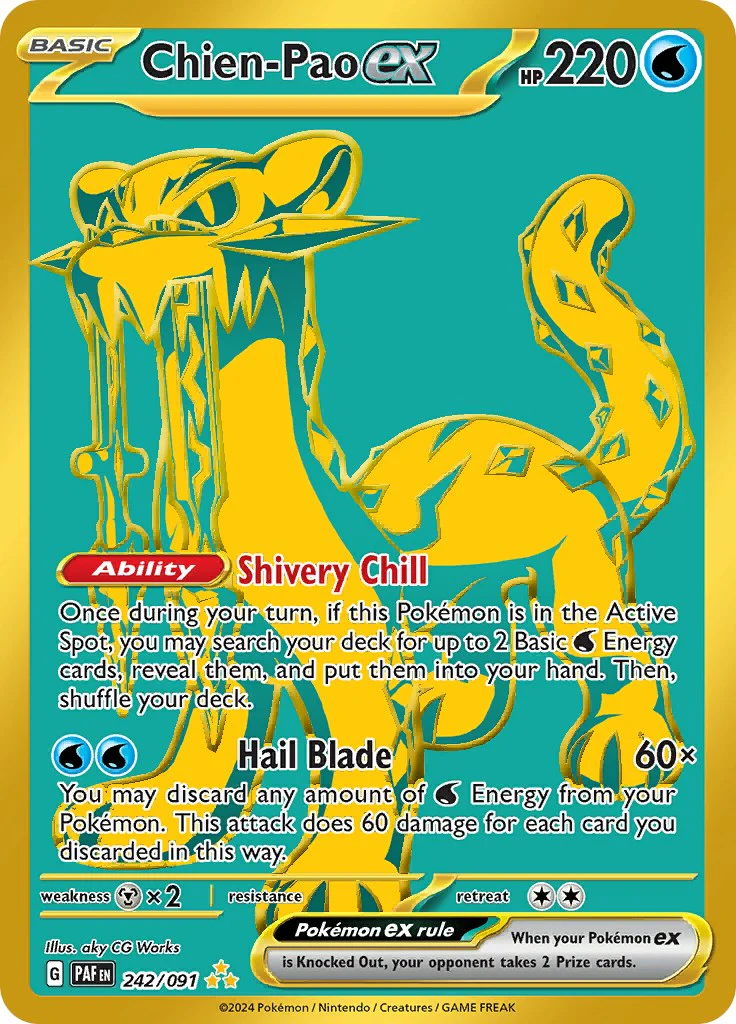 Pokemon TCG: Chien-Pao ex [PAF - 242/091]
