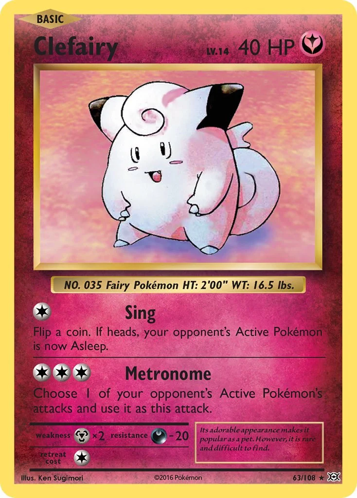 Pokemon TCG: Clefairy [EVO - 63/108]