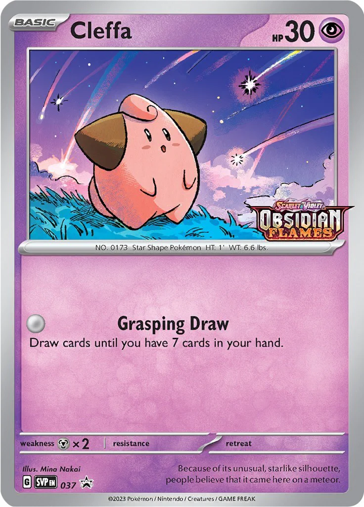 Pokemon TCG: Cleffa - 037 (Prerelease) [SVP - 037]