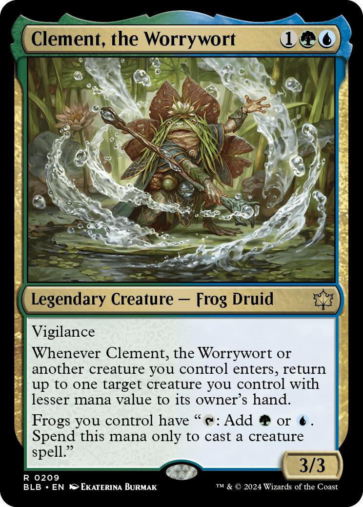 Magic: The Gathering -  Clement, the Worrywort [BLB - 209]