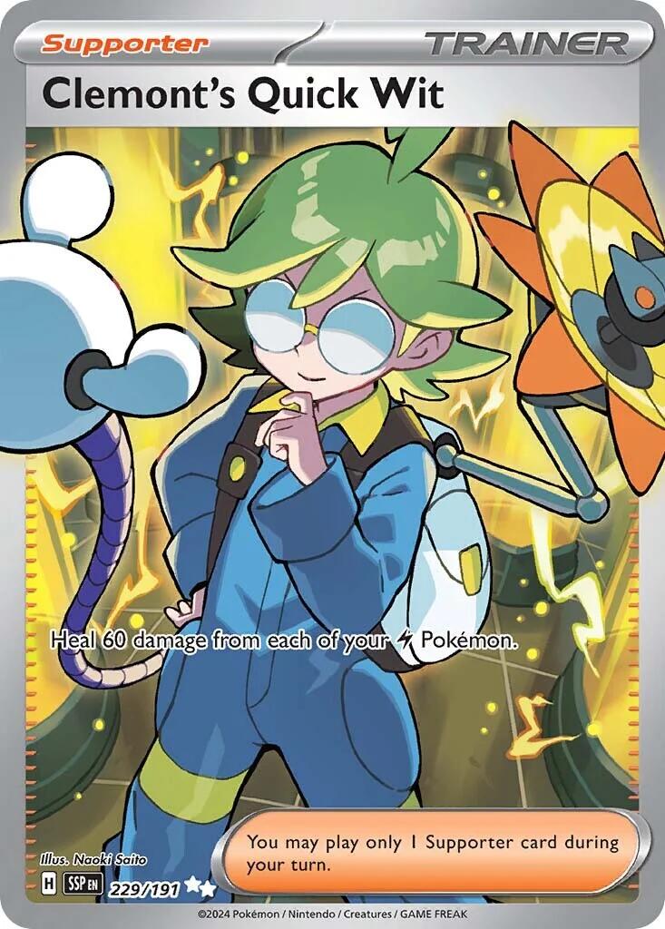 Pokemon TCG: Clemont's Quick Wit - 229/191 [SSP - 229/191]