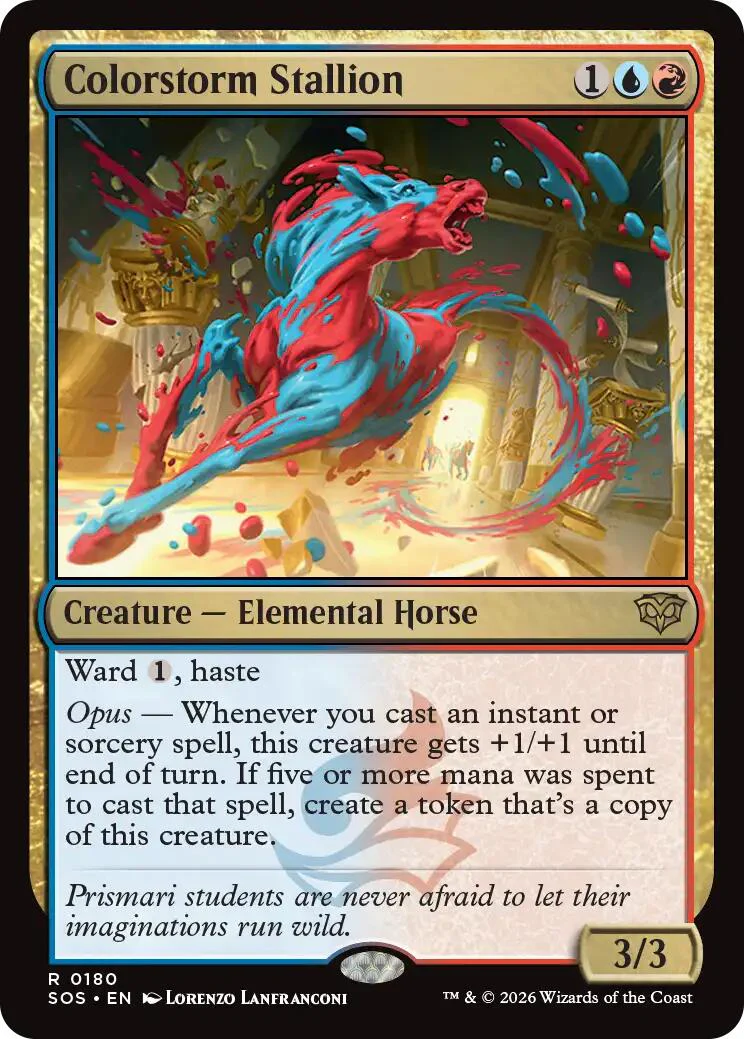 Magic: The Gathering - Colorstorm Stallion [SOS - 180]