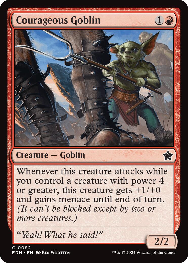 Magic: The Gathering - Courageous Goblin [FDN - 82]