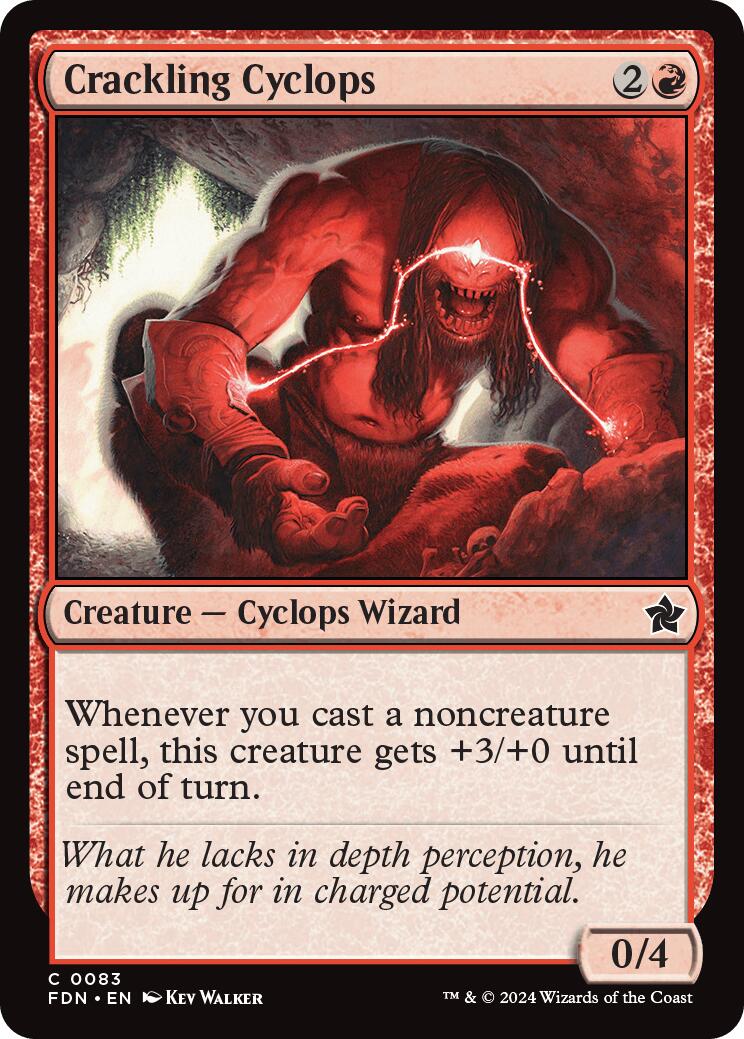 Magic: The Gathering - Crackling Cyclops [FDN - 83]