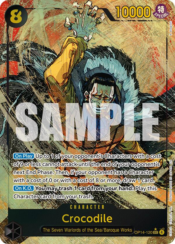 One Piece Card Game: Crocodile - OP14-120 (Alternate Art) [OP14 - OP14-120]