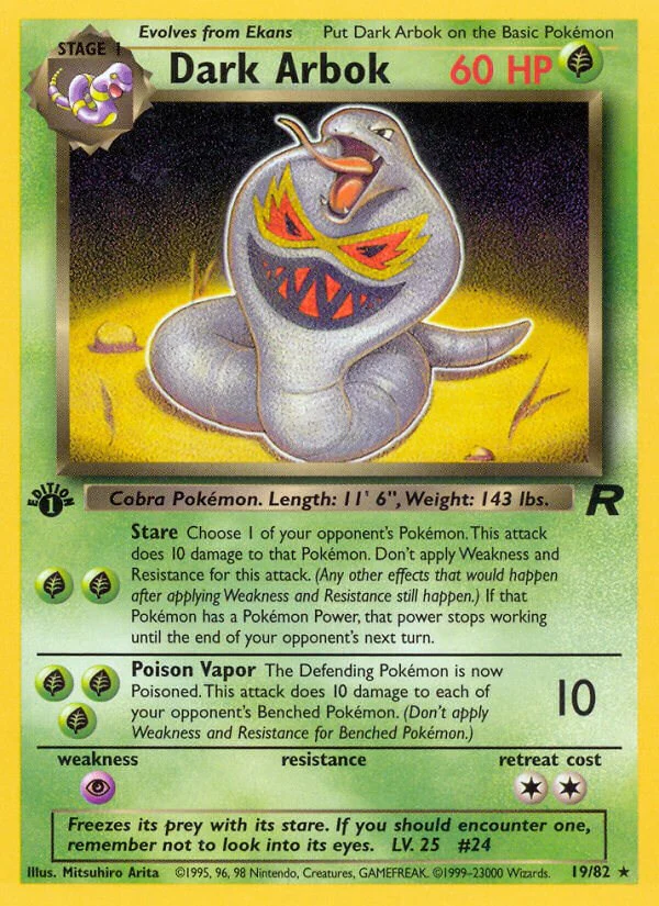 Pokemon TCG: Dark Arbok (19) [TR - 19/82]