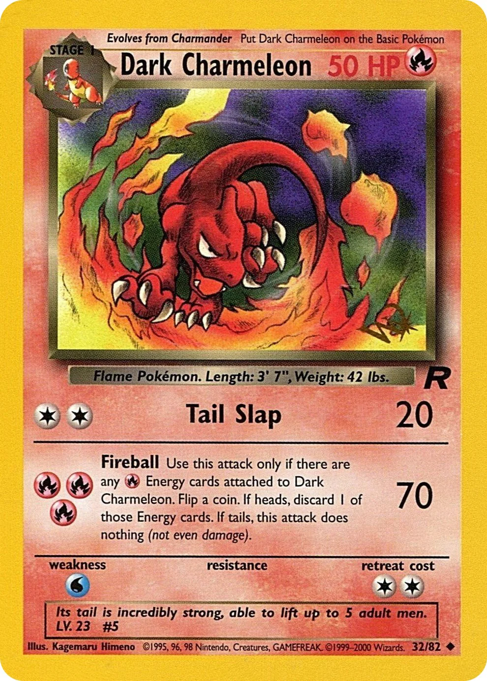 Pokemon TCG: Dark Charmeleon [W Stamped] [PR - 32/82]