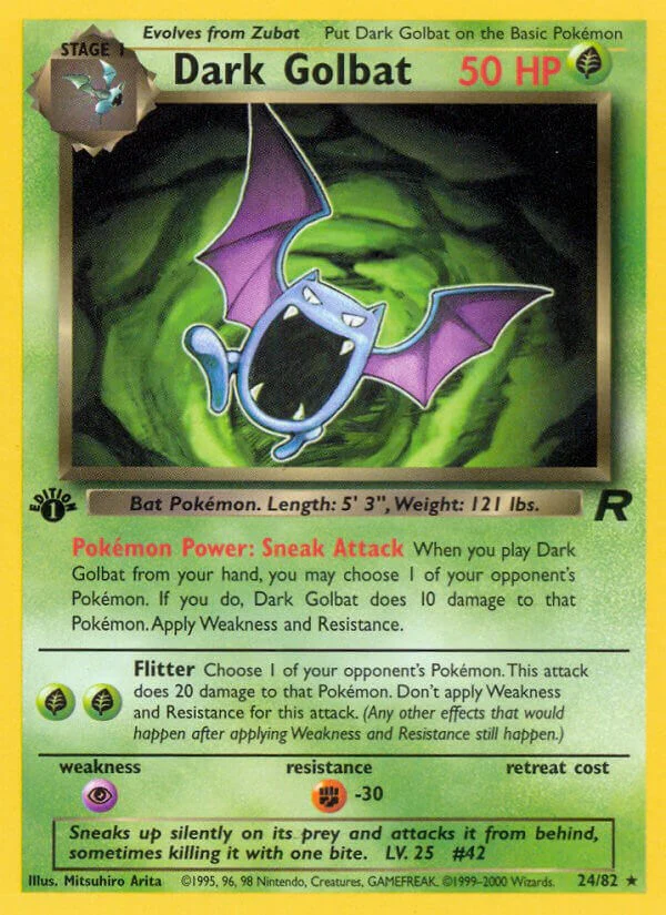 Pokemon TCG: Dark Golbat (24) [TR - 24/82]