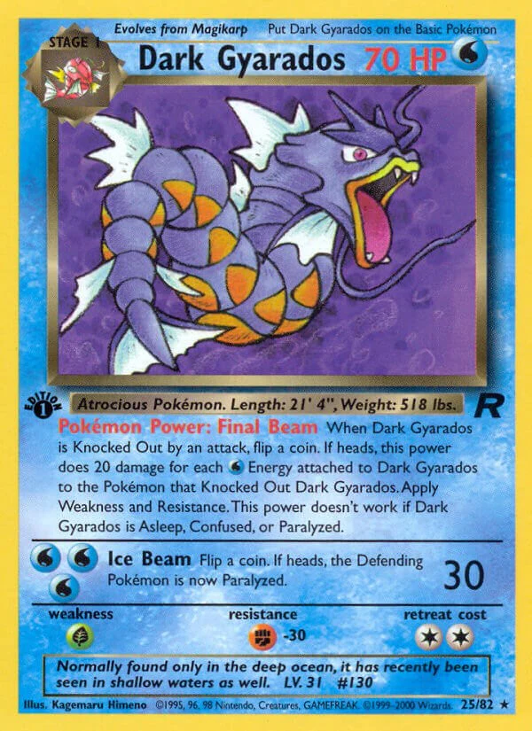 Pokemon TCG: Dark Gyarados (25) [TR - 25/82]