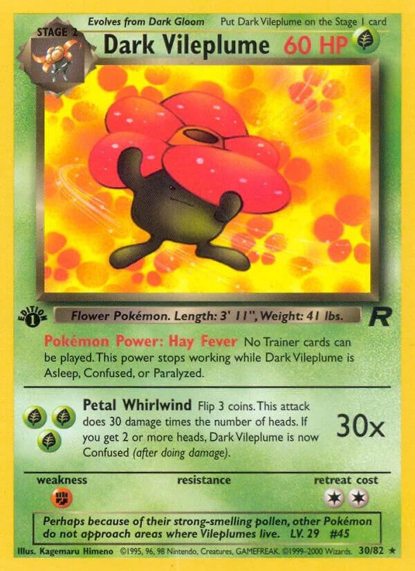 Pokemon TCG: Dark Vileplume (30) [TR - 30/82]