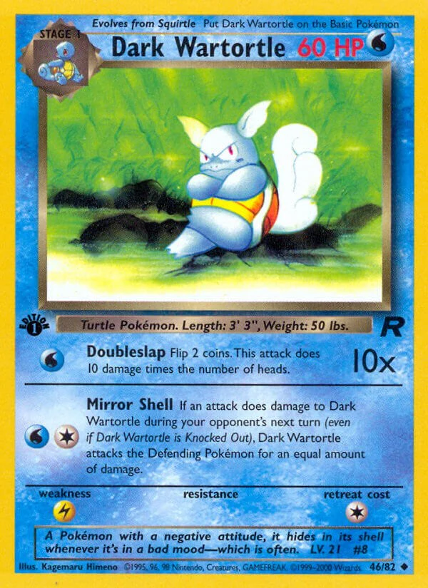 Pokemon TCG: Dark Wartortle [TR - 46/82]