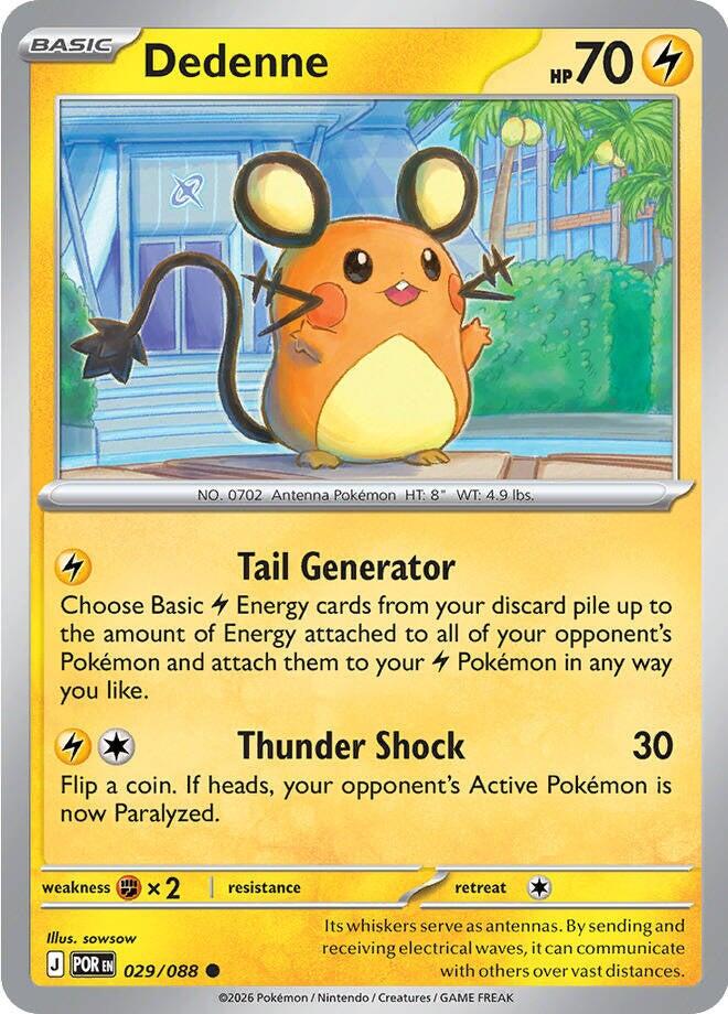 Pokemon TCG: Dedenne - 029/088 [ME03 - 029/088]