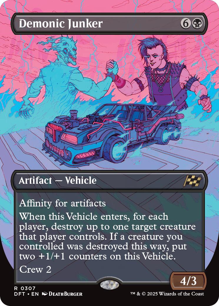 Magic: The Gathering - Demonic Junker (Borderless) [DFT - 307]