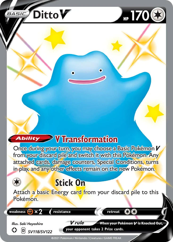 Pokemon TCG: Ditto V [SHFSV - SV118/SV122]