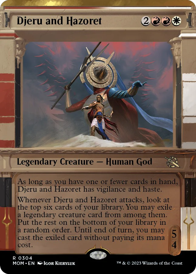 Magic: The Gathering - Djeru and Hazoret (Showcase) [MOM - 304]