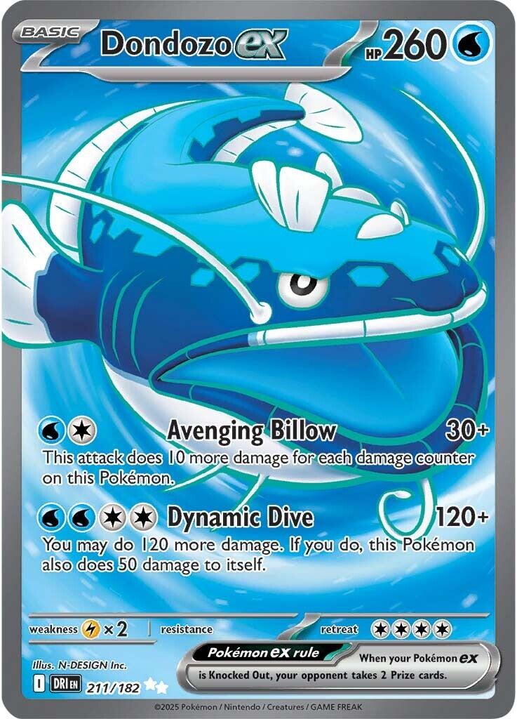 Pokemon TCG: Dondozo ex - 211/182 [DRI - 211/182]