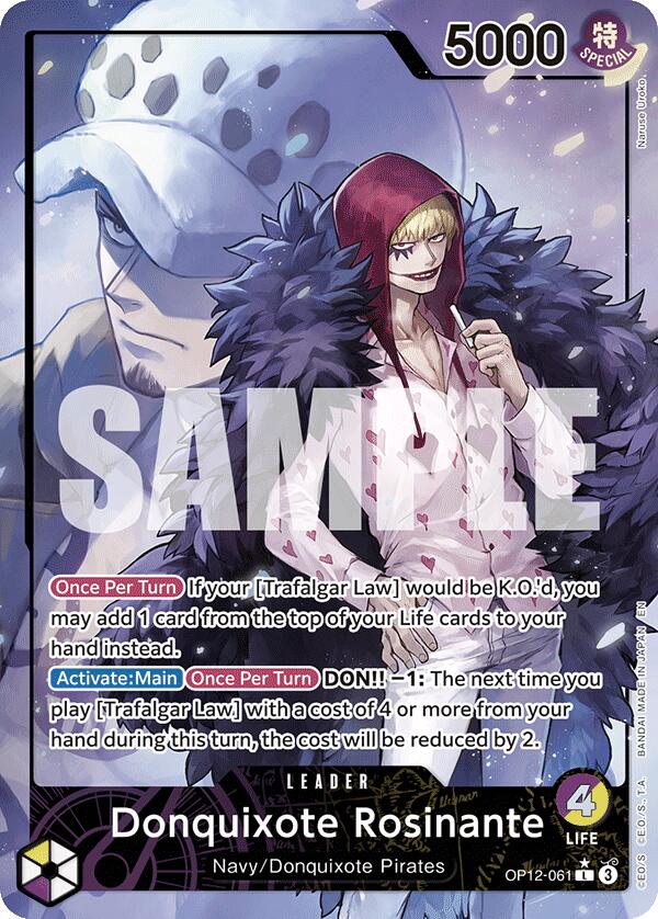 One Piece Card Game: Donquixote Rosinante (061) (Alternate Art) [OP12 - OP12-061]