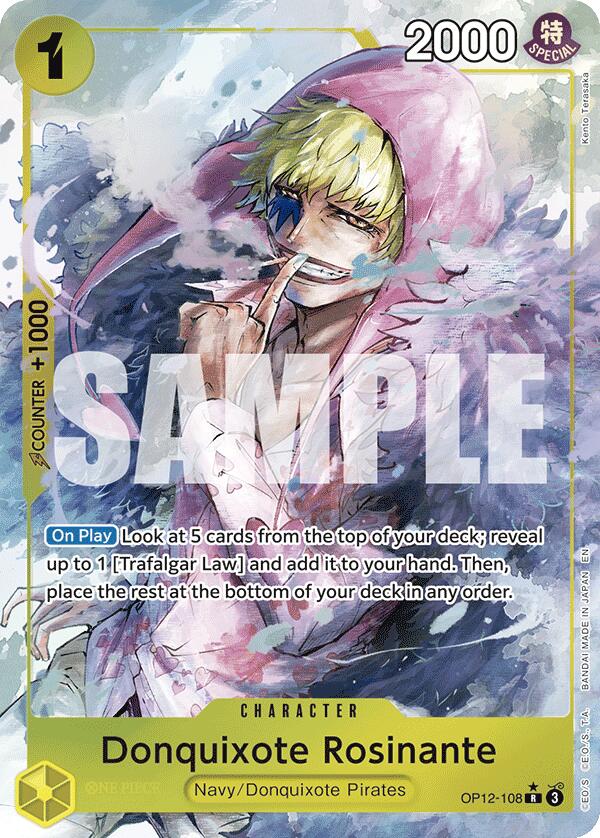 One Piece Card Game: Donquixote Rosinante (108) (Alternate Art) [OP12 - OP12-108]