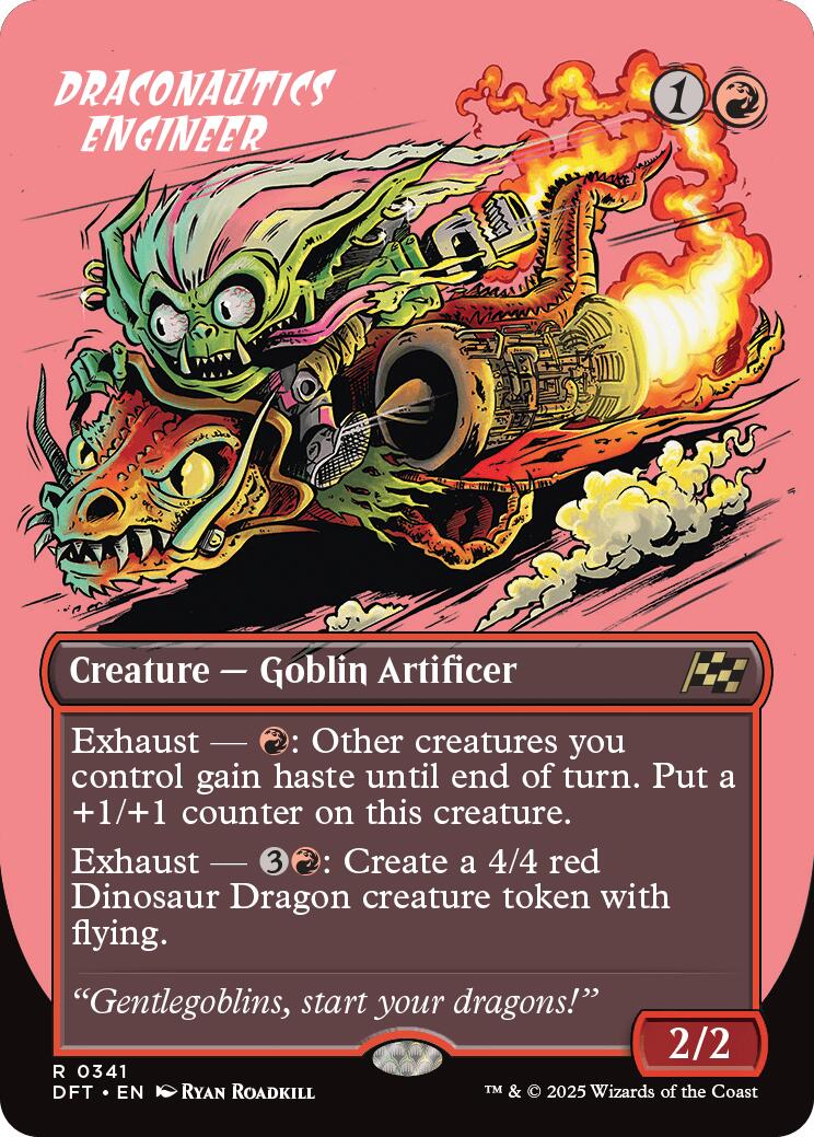 Magic: The Gathering - Draconautics Engineer (Borderless) [DFT - 341]