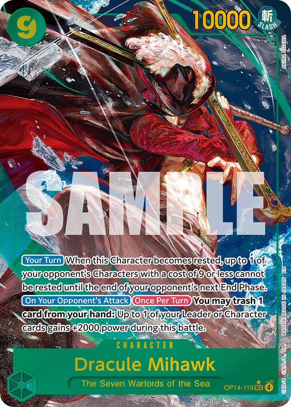 One Piece Card Game: Dracule Mihawk - OP14-119 (Alternate Art) [OP14 - OP14-119]