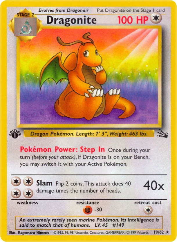 Pokemon TCG: Dragonite (19) [FO - 19/62]