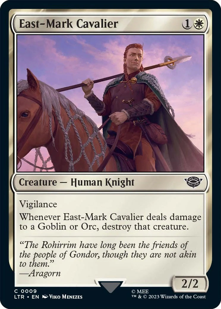 Magic: The Gathering - East-Mark Cavalier [LTR - 9]