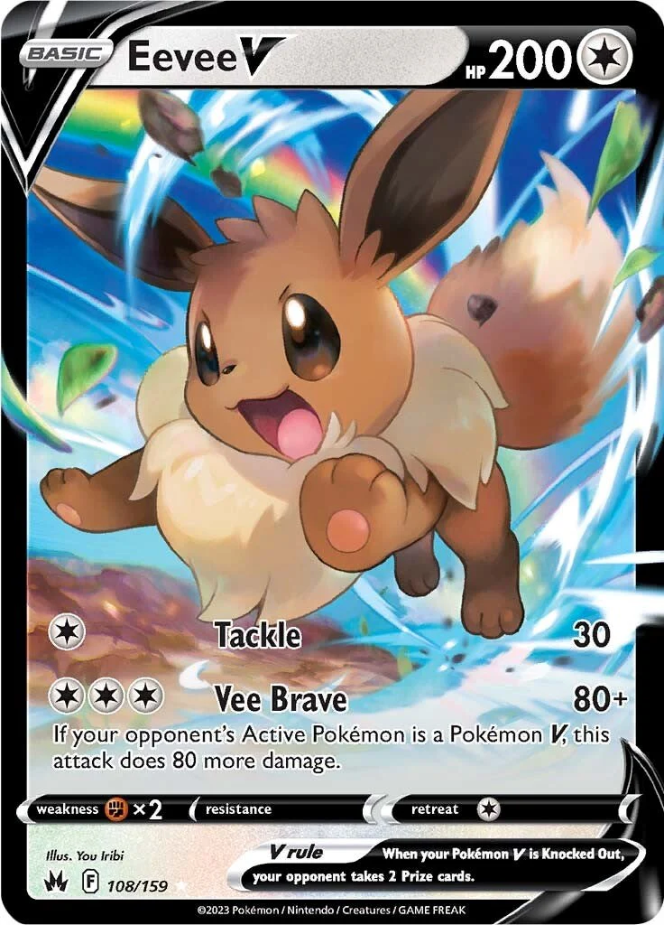 Pokemon TCG: Eevee V [CRZ - 108/159]