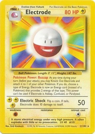 Pokemon TCG: Electrode [BS - 021/102]